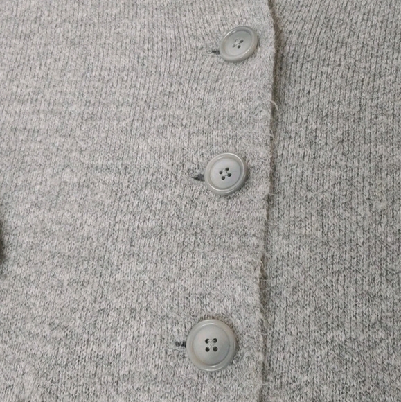 Torrid Sweater Coat Woman Plus Sz 2X Gray Knit Notch Collar Button Pockets Read - Picture 7 of 12